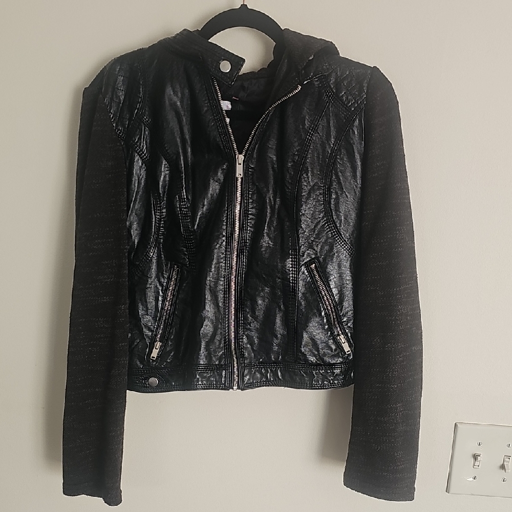 Xhilaration Black Leather Women's Jacket